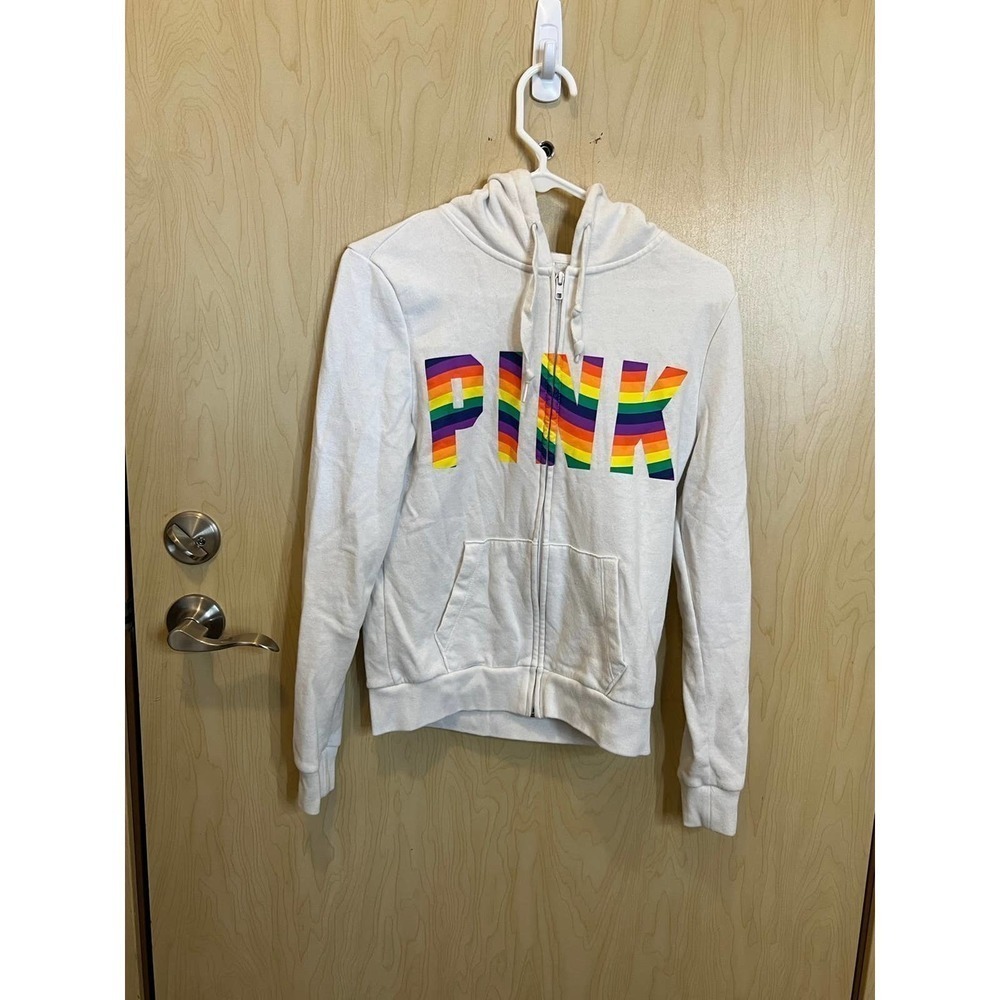 PINK rainbow hoodie